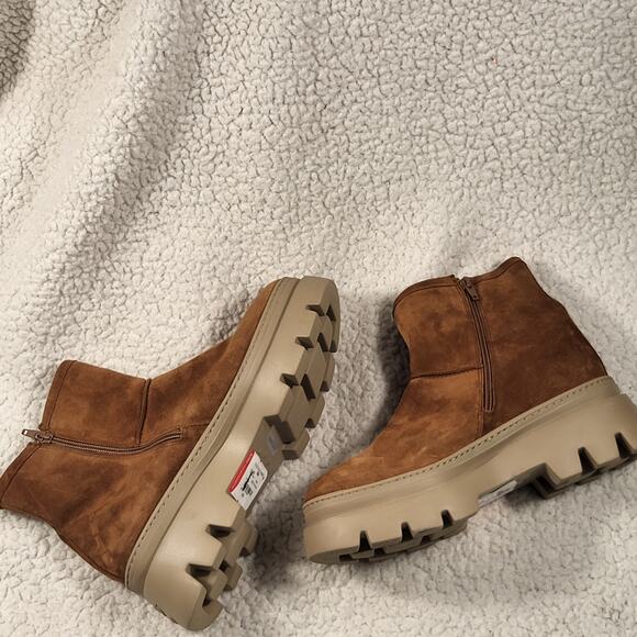 NEW Paul Green Shelly Toffee Soft Suede Leather Boot womens bootie size 9.5 - Picture 3 of 10